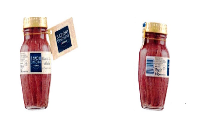 Filetti alici Conad richiamo