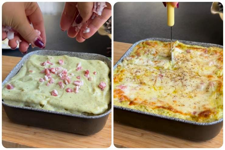 Lasagne e pancetta