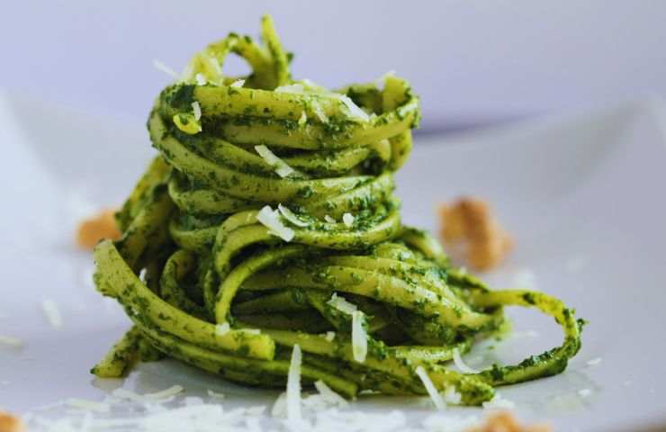 fettuccine col pesto